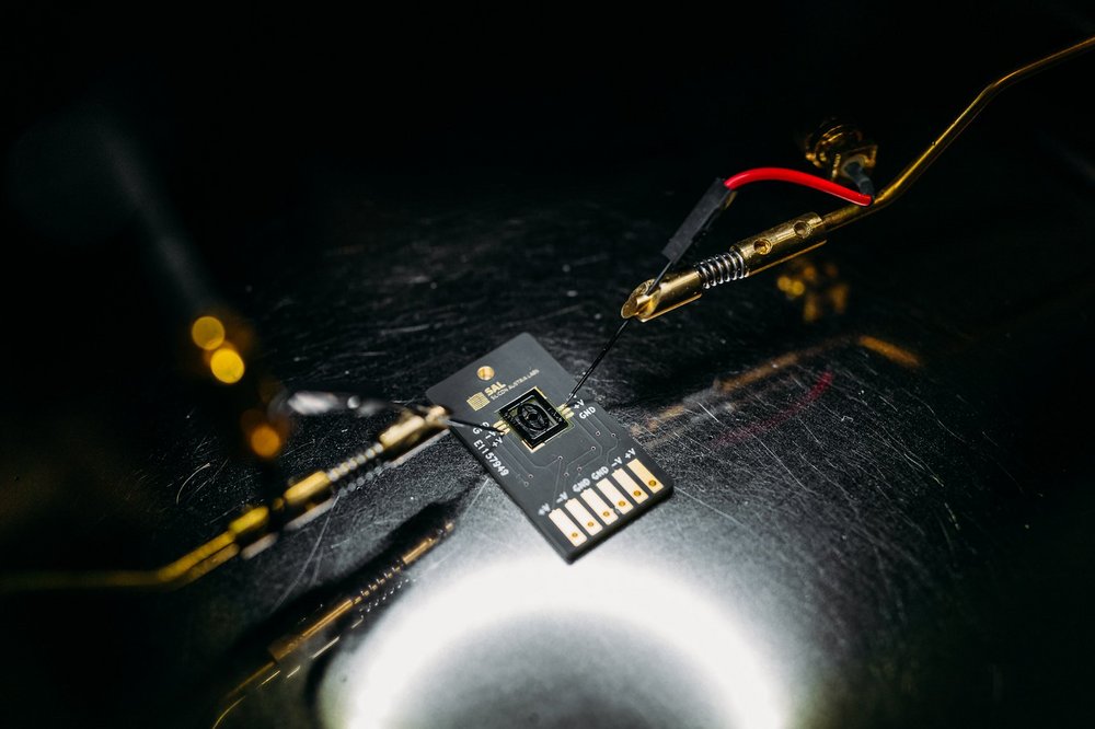 sensor production in the lab
