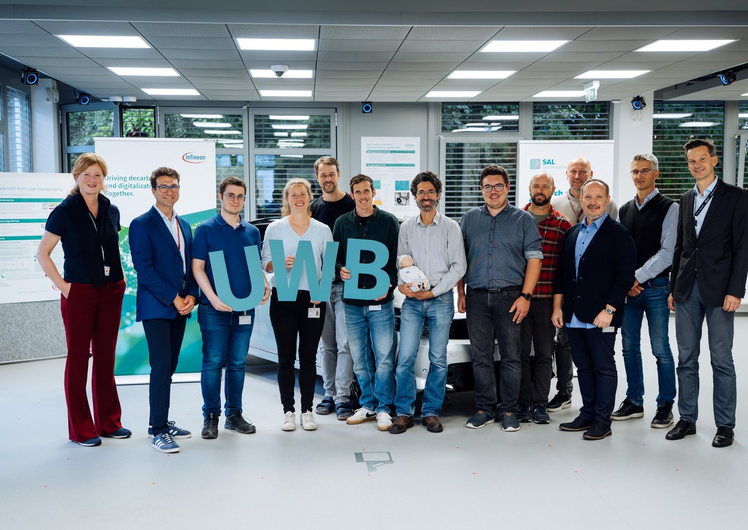 Projektteam im UWB Lab