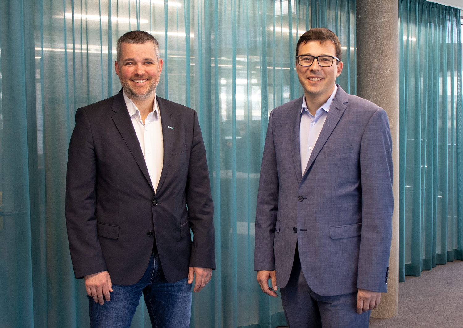Gerald Murauer and Thomas Buchegger at the SAL office in Linz